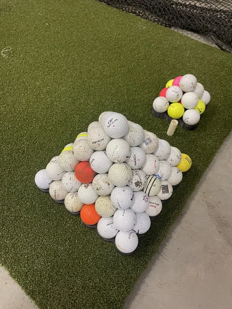 Khay Xếp Bóng Golf (Golf Ball Pyramid Tray) Ghép Nối Thông Minh - Image 2