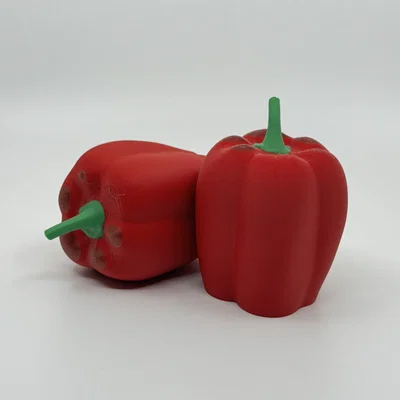 Mô hình ớt chuông 3D (Bell Pepper) đẹp mắt cho bé học tập và vui chơi