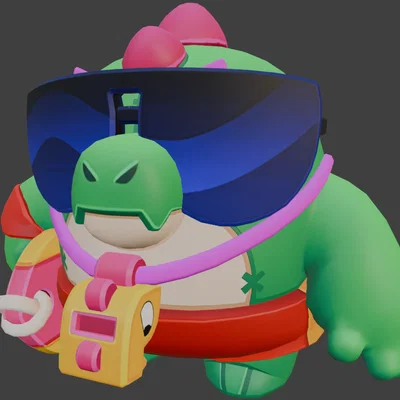 Mô hình 3D Buzz Brawl Stars cực chất cho fan game