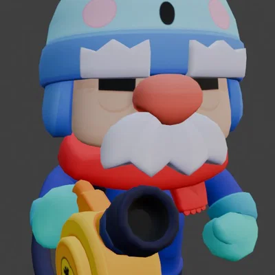 Mô hình 3D Gale Brawl Stars: Hướng dẫn in và trang trí cho fan cứng