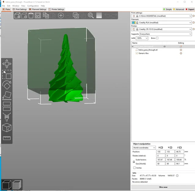 Cây thông Noel hình thất giác xoắn ốc kèm hiệu ứng tuyết xuyên qua - Image 8