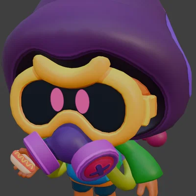 Mô hình nhân vật lai Brawl Stars độc đáo in 3D