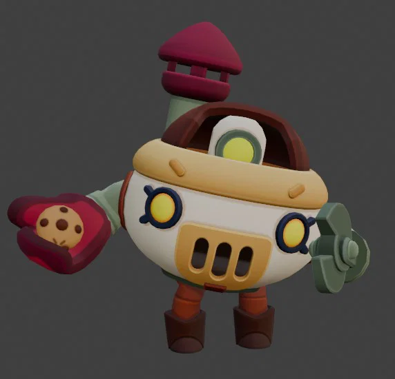 Mô hình 3D Pearl - Nhân vật Brawler đáng yêu trong Brawl Stars - Image 1