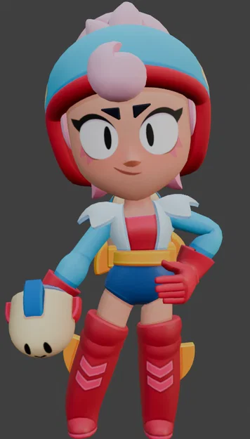 Mô hình 3D Janet từ Brawl Stars cực đẹp cho fan hâm mộ - Image 1