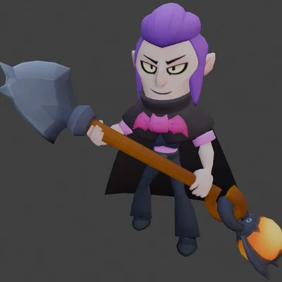 Mô hình 3D Mortis trong Brawl Stars - File STL in 3D chất lượng cao