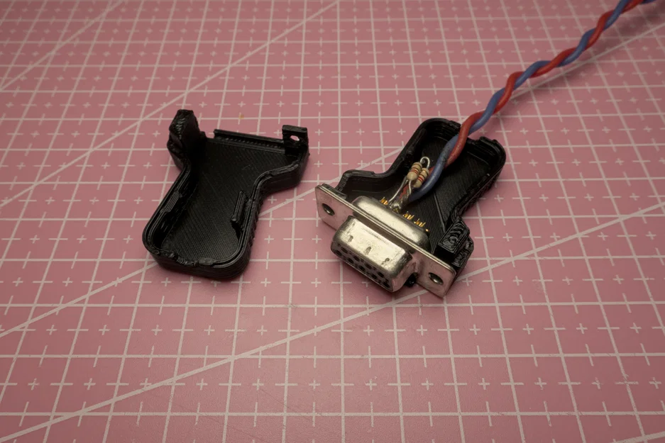 Vỏ bọc đầu nối DB-9 không cần ốc vít cho dự án điện tử - Image 2