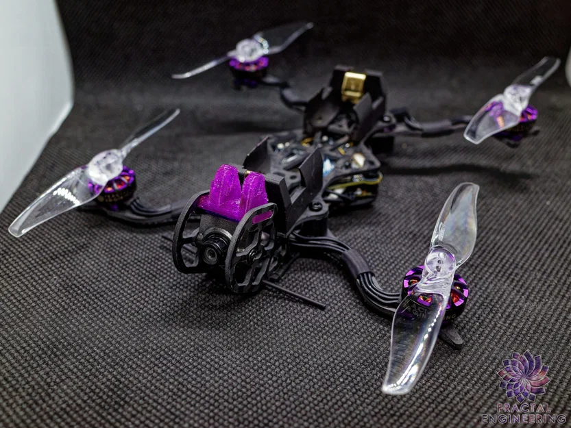 Bộ linh kiện in 3D cho Fractal Wingman FPV quadcopter - Image 1