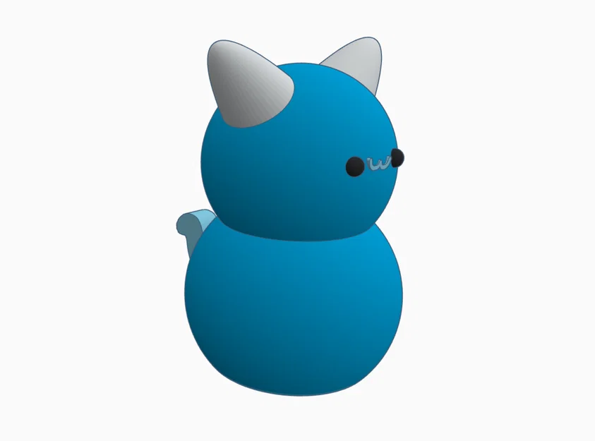 Mô hình mèo con Cute Kitty dễ thương - File STL in 3D - Image 1