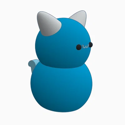 Mô hình mèo con Cute Kitty dễ thương - File STL in 3D