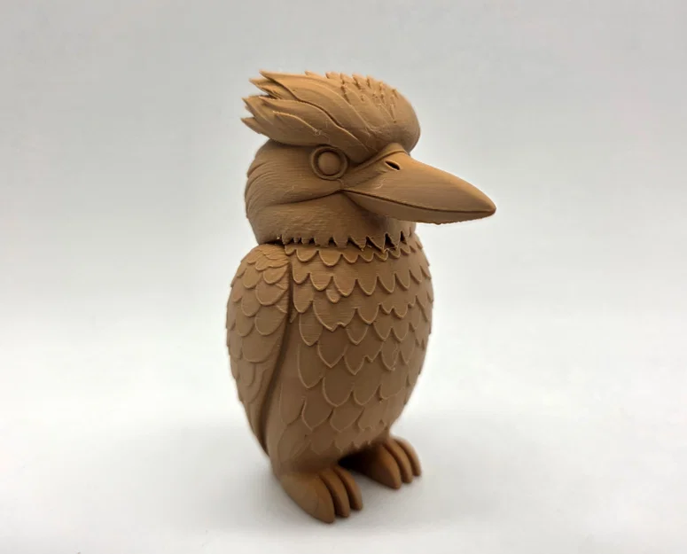 Tượng Totem Chim Kookaburra Chạm Khắc Gỗ - Image 1