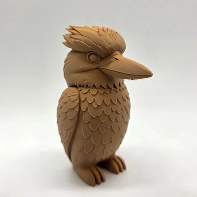 Tượng Totem Chim Kookaburra Chạm Khắc Gỗ