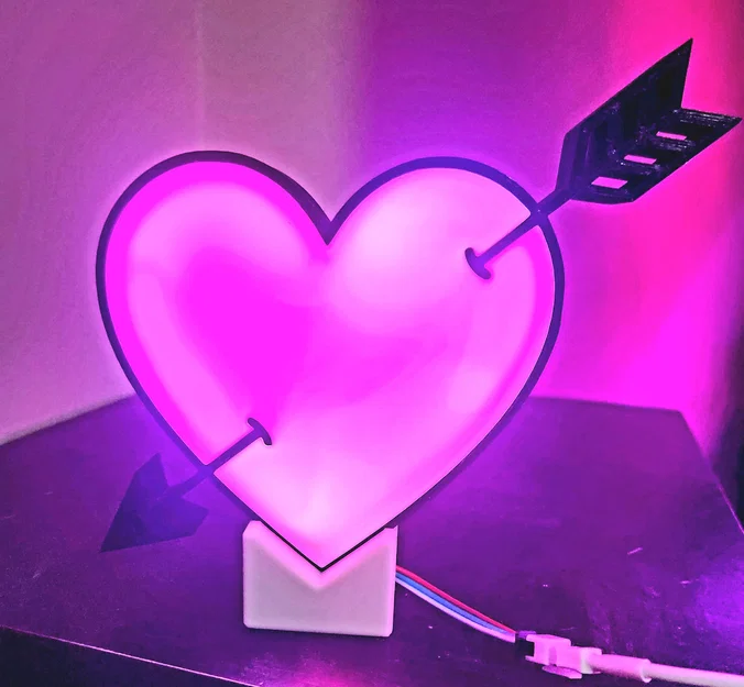 Trái tim LED Neopixel quà tặng Valentine - Image 1