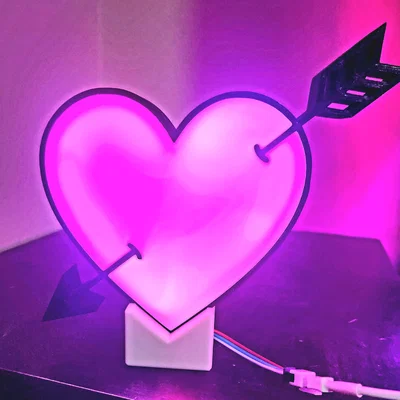 Trái tim LED Neopixel quà tặng Valentine