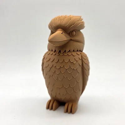 Tượng Totem Chim Kookaburra Chạm Khắc Gỗ