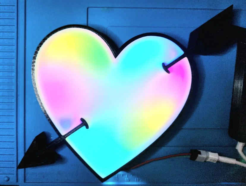 Trái tim LED Neopixel quà tặng Valentine - Image 2