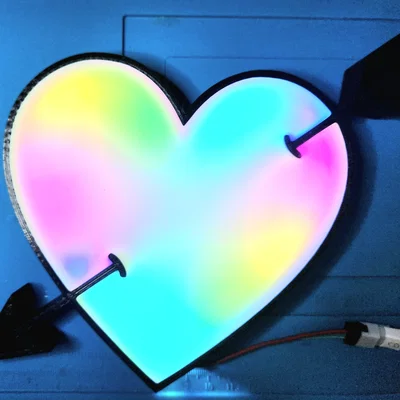 Trái tim LED Neopixel quà tặng Valentine