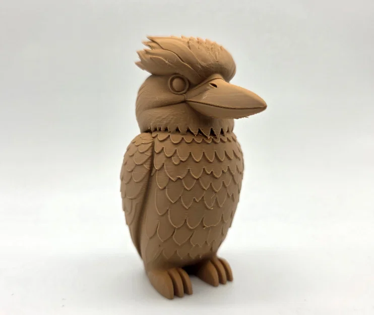 Tượng Totem Chim Kookaburra Chạm Khắc Gỗ - Image 4