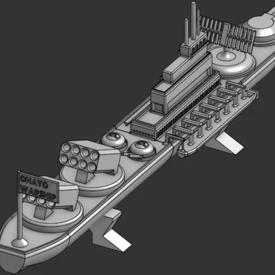 Mô hình BATTLESHIP độc đáo