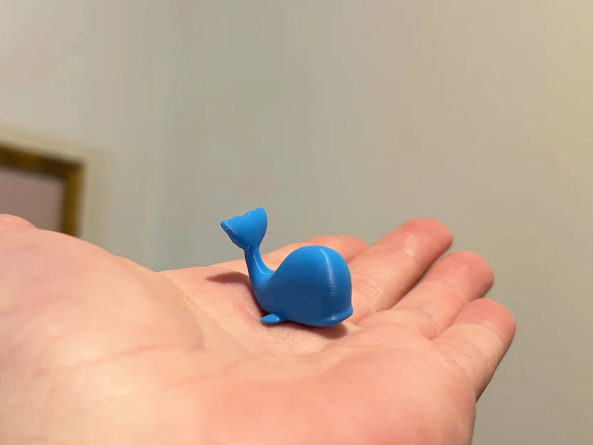 Mô hình chú cá voi mini xinh xắn in 3D dễ thực hiện - Image 1