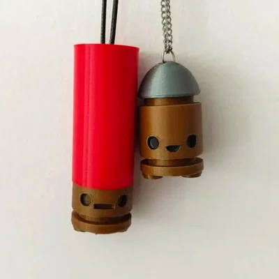 Móc khóa và Hạt bead hình Bullet Kin - Enter the Gungeon