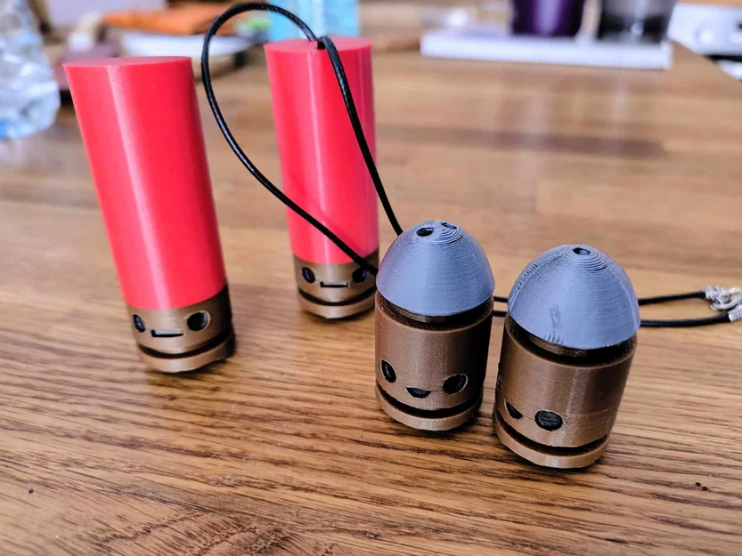 Móc khóa và Hạt bead hình Bullet Kin - Enter the Gungeon - Image 2