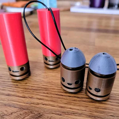 Móc khóa và Hạt bead hình Bullet Kin - Enter the Gungeon