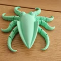 Mô hình mực cử động linh hoạt (Articulated Flexi Squid) in nguyên khối - Thumbnail 4