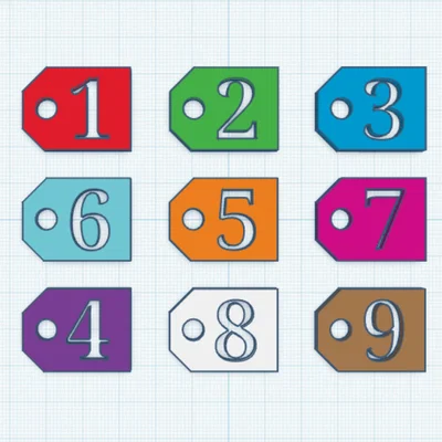 Thẻ đánh số (Numbered Nametag)