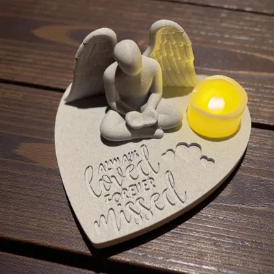 Tượng Thiên Thần Tưởng Nhớ Cha Mẹ - Mãi Mãi Yêu Thương, Mãi Mãi Nhớ Mong