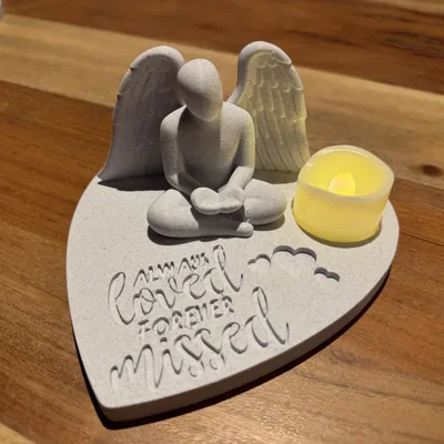 Tượng Thiên Thần Tưởng Nhớ Cha Mẹ - Mãi Mãi Yêu Thương, Mãi Mãi Nhớ Mong