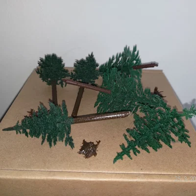 Đế giữ cây mô hình (Stumps for train model trees) cho sa bàn