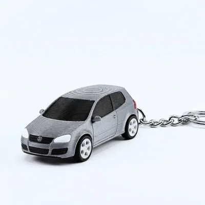 Móc khóa mô hình xe Volkswagen Golf MK5 GTI - In 3D độc đáo