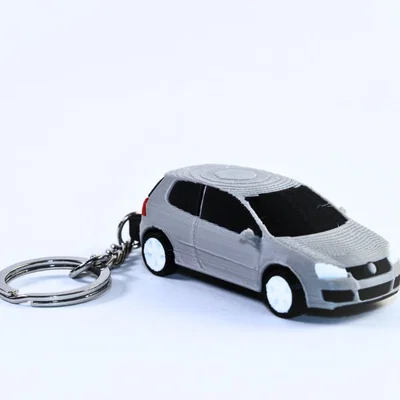 Móc khóa mô hình xe Volkswagen Golf MK5 GTI - In 3D độc đáo