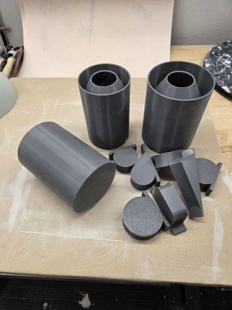 Bộ Khuôn In 3D Tạo Hình Cốc Gốm Thủ Công Đơn Giản - Image 1