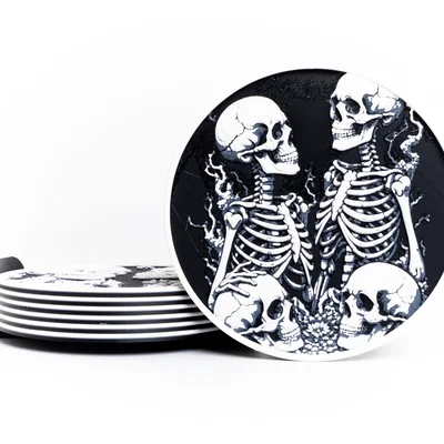 Bộ Lót Ly Hình Bộ Xương (Skeleton Coasters)