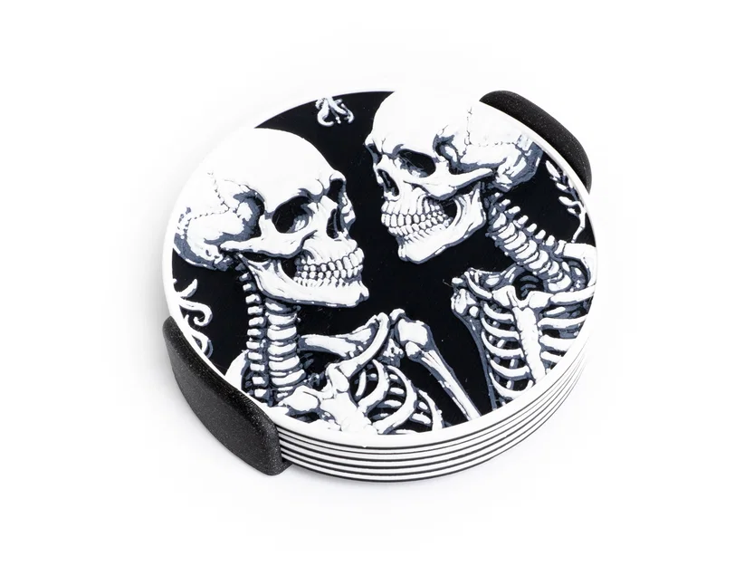 Bộ Lót Ly Hình Bộ Xương (Skeleton Coasters) - Image 3