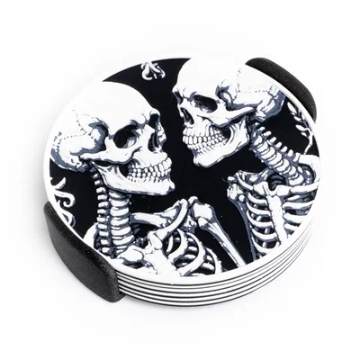 Bộ Lót Ly Hình Bộ Xương (Skeleton Coasters)