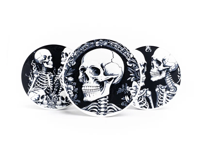 Bộ Lót Ly Hình Bộ Xương (Skeleton Coasters) - Image 4