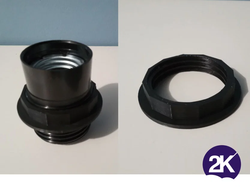 Vòng đai thay thế cho đui đèn E27, in cực dễ - Image 1