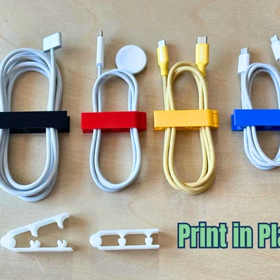 Snap Cable Clip - Kẹp giữ dây cáp gọn gàng (In một lần)