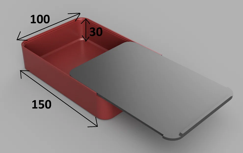 Hộp đựng đồ đa năng với nắp trượt tiện lợi (Slide box 15x10x3 cm) - Image 1