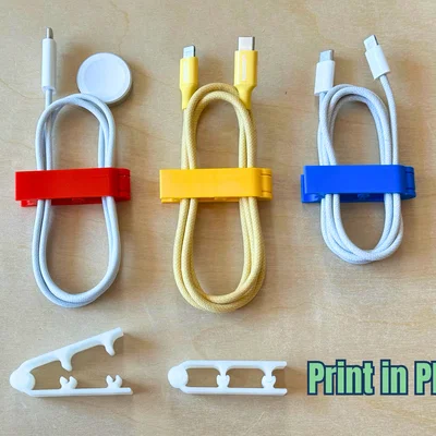 Snap Cable Clip - Kẹp giữ dây cáp gọn gàng (In một lần)