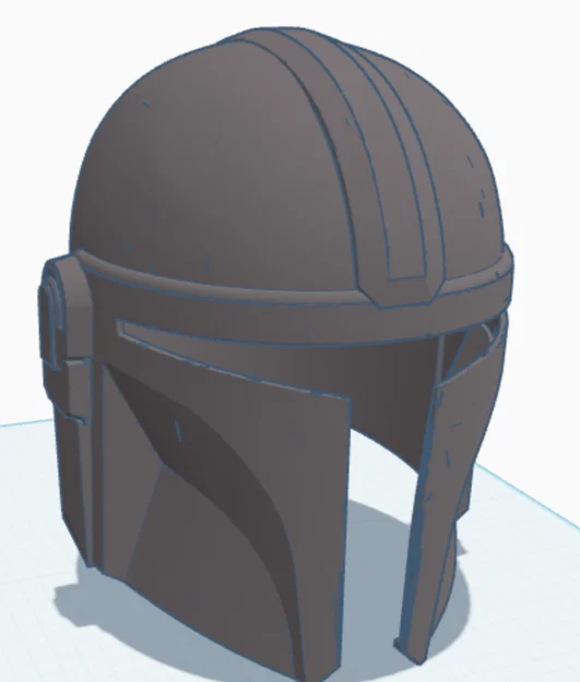Mô hình mũ chiến binh Mandalorian 3D dành cho fan Star Wars - Image 1