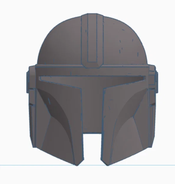 Mô hình mũ chiến binh Mandalorian 3D dành cho fan Star Wars - Image 3