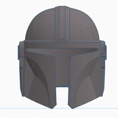Mô hình mũ chiến binh Mandalorian 3D dành cho fan Star Wars