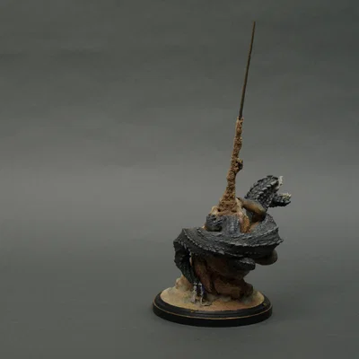 Mô hình Balahara leo trèo từ Monster Hunter Wilds