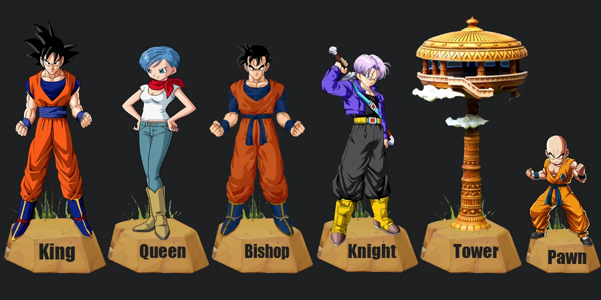 Bộ cờ vua 3D One Piece vs Dragon Ball Z đầy cảm hứng - Image 2