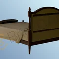 Mô hình giường ngủ (Bed) thiết kế hiện đại - Thumbnail 4