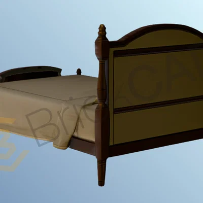 Mô hình giường ngủ (Bed) thiết kế hiện đại