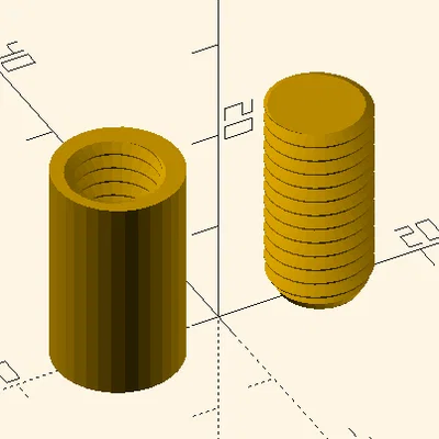 Thư viện OpenSCAD Thread của Cudatox